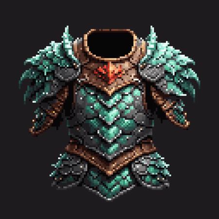 palettized-0124-1012299211-pixel art, cartoon illustration, armor with a dragon scales, simple black background, game icon _lora_game_icon_diablo_style_SDX.png